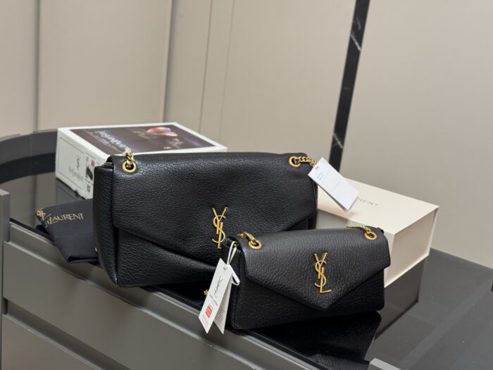Yves Saint Laurent Calypso Lambskin-Patterned Underarm Chain Bag - Image 1