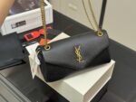 Yves Saint Laurent Calypso Lambskin-Patterned Underarm Chain Bag - Image 2