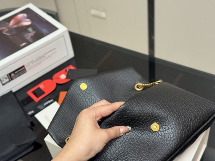 Yves Saint Laurent Calypso Lambskin-Patterned Underarm Chain Bag - Image 5