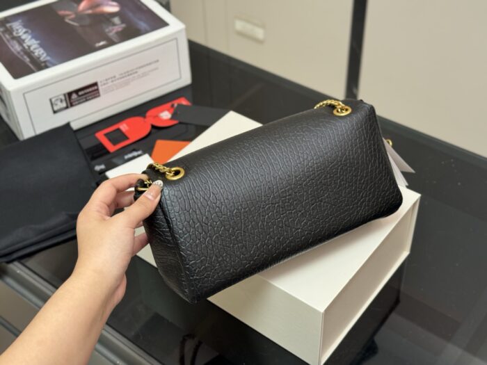 Yves Saint Laurent Calypso Lambskin-Patterned Underarm Chain Bag - Image 7