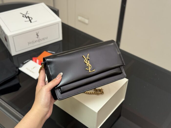 Yves Saint Laurent Sunset Bag Classic Logo Design - Image 5