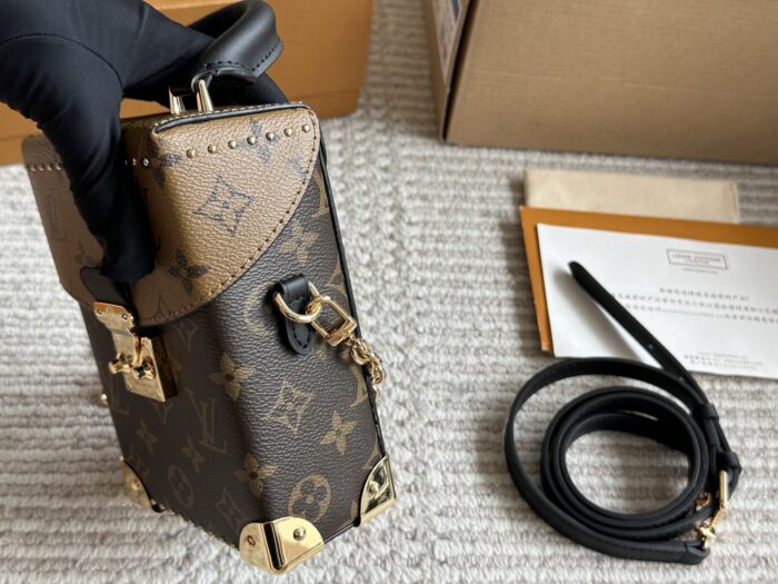 Louis Vuitton Replica Runway Box Bag Square, Compact, Vintage-Inspired Adornments - Image 4