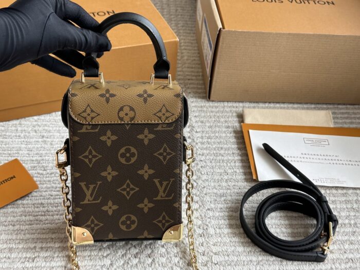 Louis Vuitton Replica Runway Box Bag Square, Compact, Vintage-Inspired Adornments - Image 6