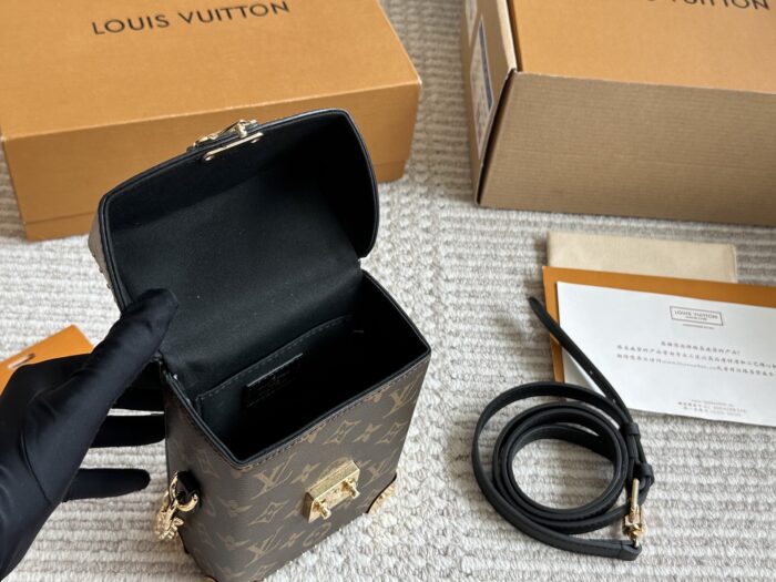 Louis Vuitton Replica Runway Box Bag Square, Compact, Vintage-Inspired Adornments - Image 9