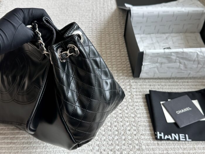 Chanel Tote Bag In Black. Shoulder, Crossbody, Or Handheld. Practical And Unlikely To Clash With Others. - Image 5