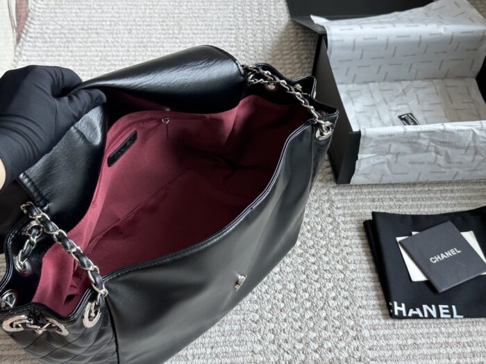 Chanel Tote Bag In Black. Shoulder, Crossbody, Or Handheld. Practical And Unlikely To Clash With Others. - Image 8