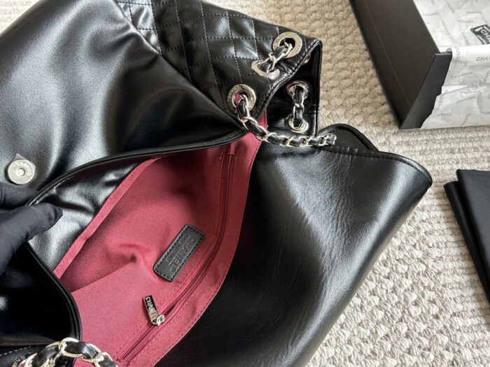 Chanel Tote Bag In Black. Shoulder, Crossbody, Or Handheld. Practical And Unlikely To Clash With Others. - Image 9