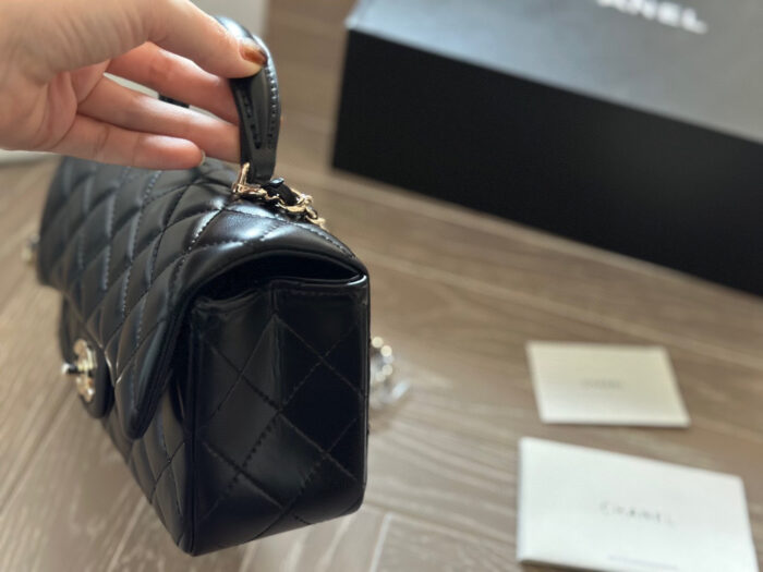 Chanel Cf Handle Tote Bag - Quilted Pattern - Adorable & Spacious - Image 5