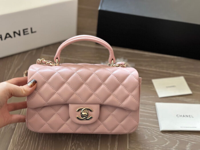 Chanel Cf Handle Tote Bag - Quilted Pattern - Adorable & Spacious - Image 12