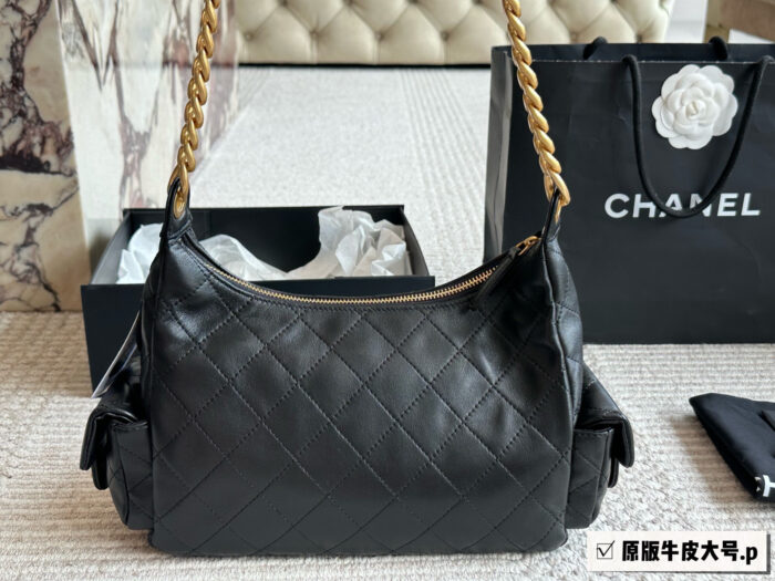 Chanel 25C Hobo Hippie Bag - Jennie'S Original Leather Large Capacity Shoulder/Crossbody/Underarm Bag - Image 5
