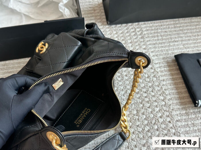 Chanel 25C Hobo Hippie Bag - Jennie'S Original Leather Large Capacity Shoulder/Crossbody/Underarm Bag - Image 9