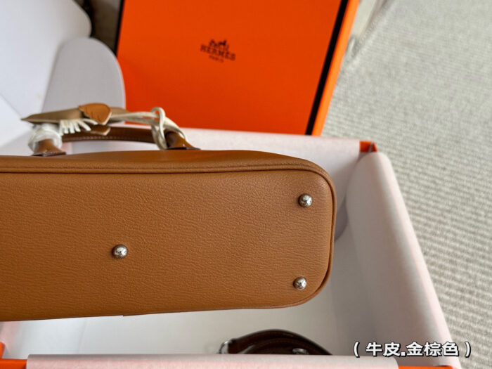 Hermès Bolide Calfskin Shell Bag Adorable And Practical Complimentary Hardware And Pony Charm - Image 5