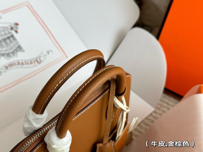 Hermès Bolide Calfskin Shell Bag Adorable And Practical Complimentary Hardware And Pony Charm - Image 8