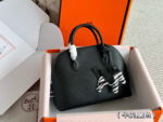 Hermès Bolide Calfskin Shell Bag Adorable And Practical Complimentary Hardware And Pony Charm - Image 12