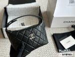 Chanel 25C Hobo Classic Chain Evening Bag/Lunchbox Bag Cowhide Leather With Adjustable Shoulder Strap - Image 5