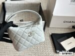 Chanel 25C Hobo Classic Chain Evening Bag/Lunchbox Bag Cowhide Leather With Adjustable Shoulder Strap - Image 14