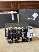 Chanel Cf Chain Shoulder Bag Classic Quilted Double C Tweed Shoulder/Handbag/Crossbody - Image 2