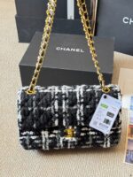 Chanel Cf Chain Shoulder Bag Classic Quilted Double C Tweed Shoulder/Handbag/Crossbody - Image 3