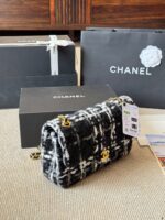Chanel Cf Chain Shoulder Bag Classic Quilted Double C Tweed Shoulder/Handbag/Crossbody - Image 5