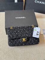 Chanel Cf Chain Shoulder Bag Classic Quilted Double C Tweed Shoulder/Handbag/Crossbody - Image 10