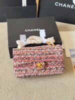Chanel Cf Chain Shoulder Bag Classic Quilted Double C Tweed Shoulder/Handbag/Crossbody - Image 14
