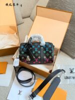 Louis Vuitton Keepall 25 Gradient Rainbow Monogram Bag Built-In Nfc Multiple Carrying Options Water-Resistant & Dirt-Resistant