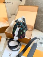 Louis Vuitton Keepall 25 Gradient Rainbow Monogram Bag Built-In Nfc Multiple Carrying Options Water-Resistant & Dirt-Resistant - Image 2