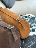 Loewe Loop Suede Bag Adjustable Shoulder Strap Dual-Carry Style Retro Aesthetic Generous Capacity - Image 5