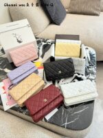 Chanel Woc Series Caviar Black Silver Quilted Chain Bag - Image 10