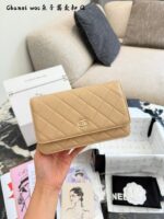 Chanel Woc Series Caviar Black Silver Quilted Chain Bag - Image 13