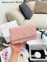 Chanel Woc Series Caviar Black Silver Quilted Chain Bag - Image 14