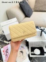 Chanel Woc Series Caviar Black Silver Quilted Chain Bag - Image 15
