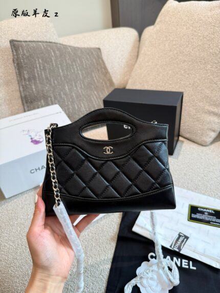 Chanel 31 Bag Nano 24S Waxed Lambskin Diamond Quilted Handbag/Crossbody