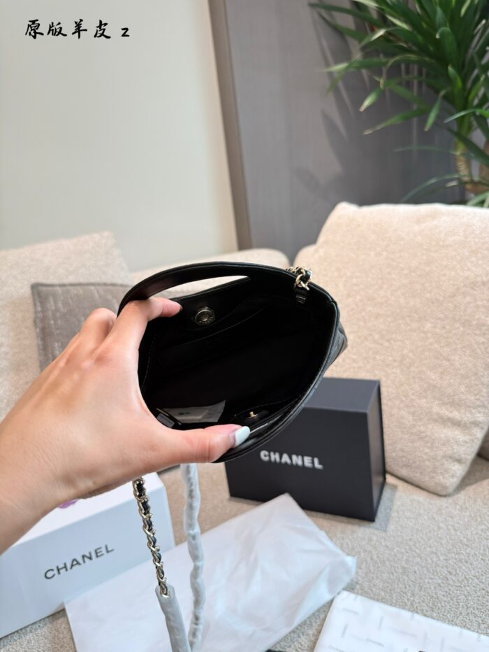 Chanel 31 Bag Nano 24S Waxed Lambskin Diamond Quilted Handbag/Crossbody - Image 3