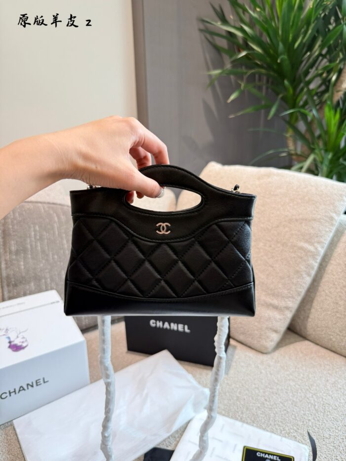 Chanel 31 Bag Nano 24S Waxed Lambskin Diamond Quilted Handbag/Crossbody - Image 7
