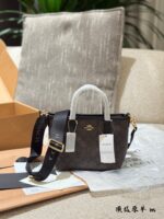 Coach City Series Mini Tote Bag Chalk White | Compact & Delicate | Sweet & Youthful Canvas Shoulder Strap | Casual & Spacious - Image 4