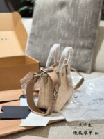 Coach City Series Mini Tote Bag Chalk White | Compact & Delicate | Sweet & Youthful Canvas Shoulder Strap | Casual & Spacious - Image 12