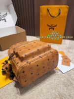 Mcm Backpack New Style Top-Grain Leather Upgraded Edition Classic, Stylish, Versatile Exquisite For Everyday Outings - Image 8