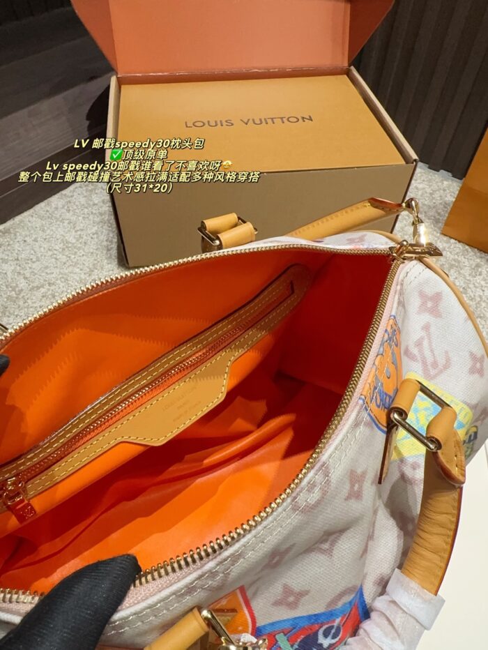Louis Vuitton Postmark Speedy 30 Pillow Bag Postmark Artistry Versatile Styling Ample Capacity Carry By Hand - Image 5