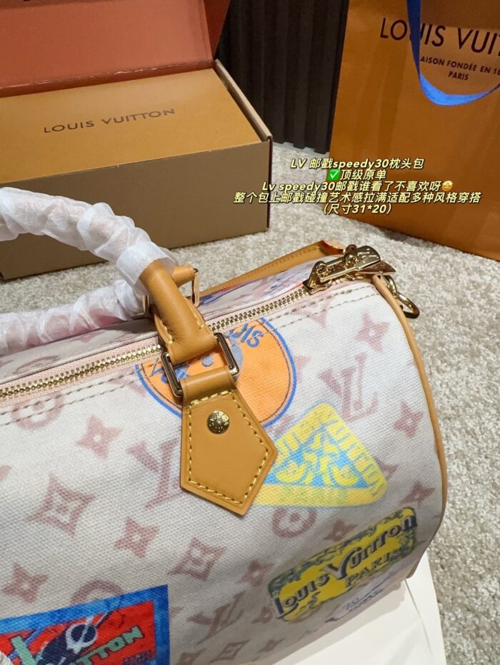 Louis Vuitton Postmark Speedy 30 Pillow Bag Postmark Artistry Versatile Styling Ample Capacity Carry By Hand - Image 6