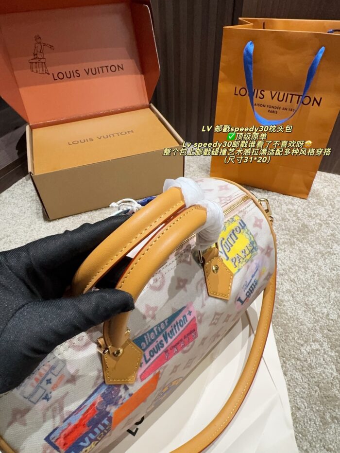 Louis Vuitton Postmark Speedy 30 Pillow Bag Postmark Artistry Versatile Styling Ample Capacity Carry By Hand - Image 7