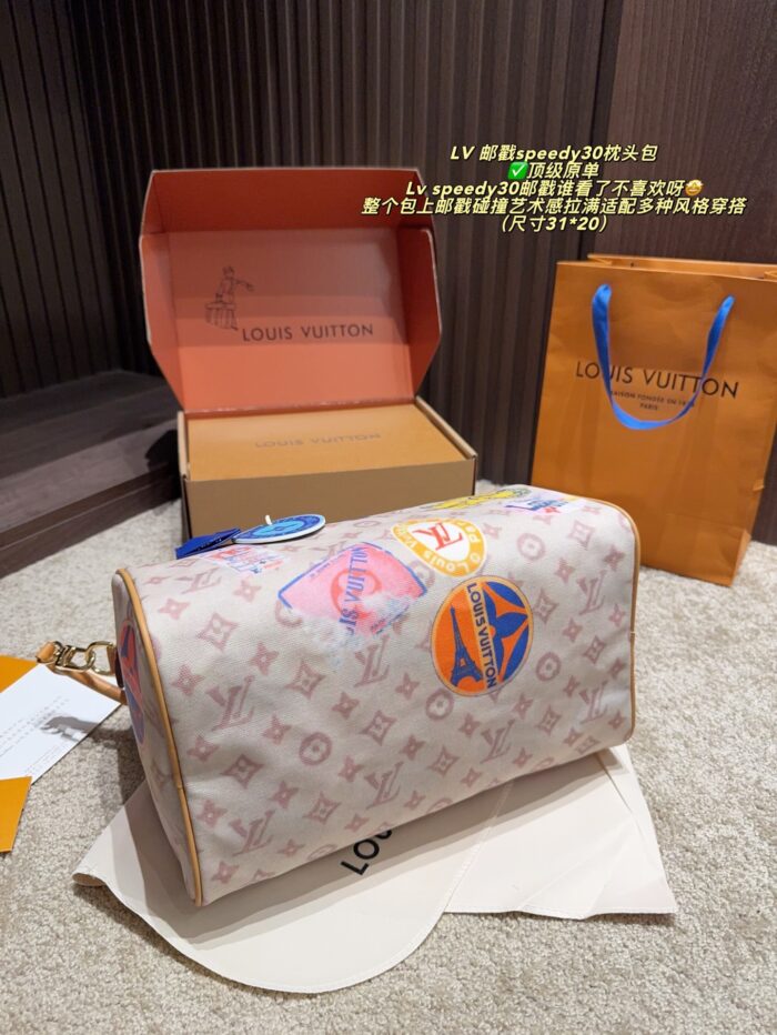 Louis Vuitton Postmark Speedy 30 Pillow Bag Postmark Artistry Versatile Styling Ample Capacity Carry By Hand - Image 8
