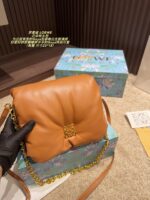 Loewe Goya Cloud Pillow Bag Goose Down-Filled Detachable Gold Chain Soft And Plush - Image 2