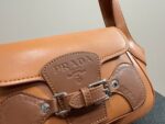Prada Patchwork Leather Strap Vintage Underarm Bag Niche And Unlikely To Clash With Others - Image 6