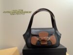 Prada Patchwork Leather Strap Vintage Underarm Bag Niche And Unlikely To Clash With Others - Image 10