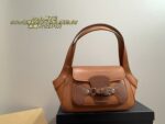 Prada Patchwork Leather Strap Vintage Underarm Bag Niche And Unlikely To Clash With Others - Image 11