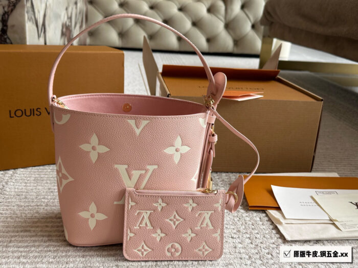 Louis Vuitton All In Bb Bucket Bag Monogram Canvas Embossed Foldable Ample Space - Image 11