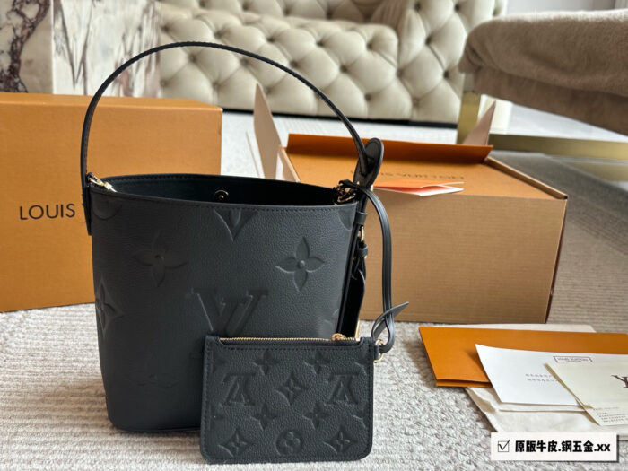 Louis Vuitton All In Bb Bucket Bag Monogram Canvas Embossed Foldable Ample Space - Image 12