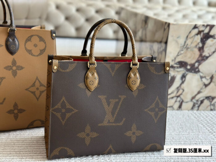 Louis Vuitton On The Go Large Logo Matching Pattern Shopping Tote - Image 4