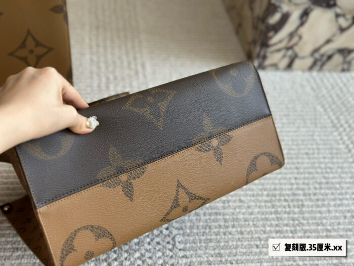 Louis Vuitton On The Go Large Logo Matching Pattern Shopping Tote - Image 7